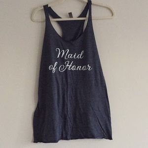Maid of honor racerback tank